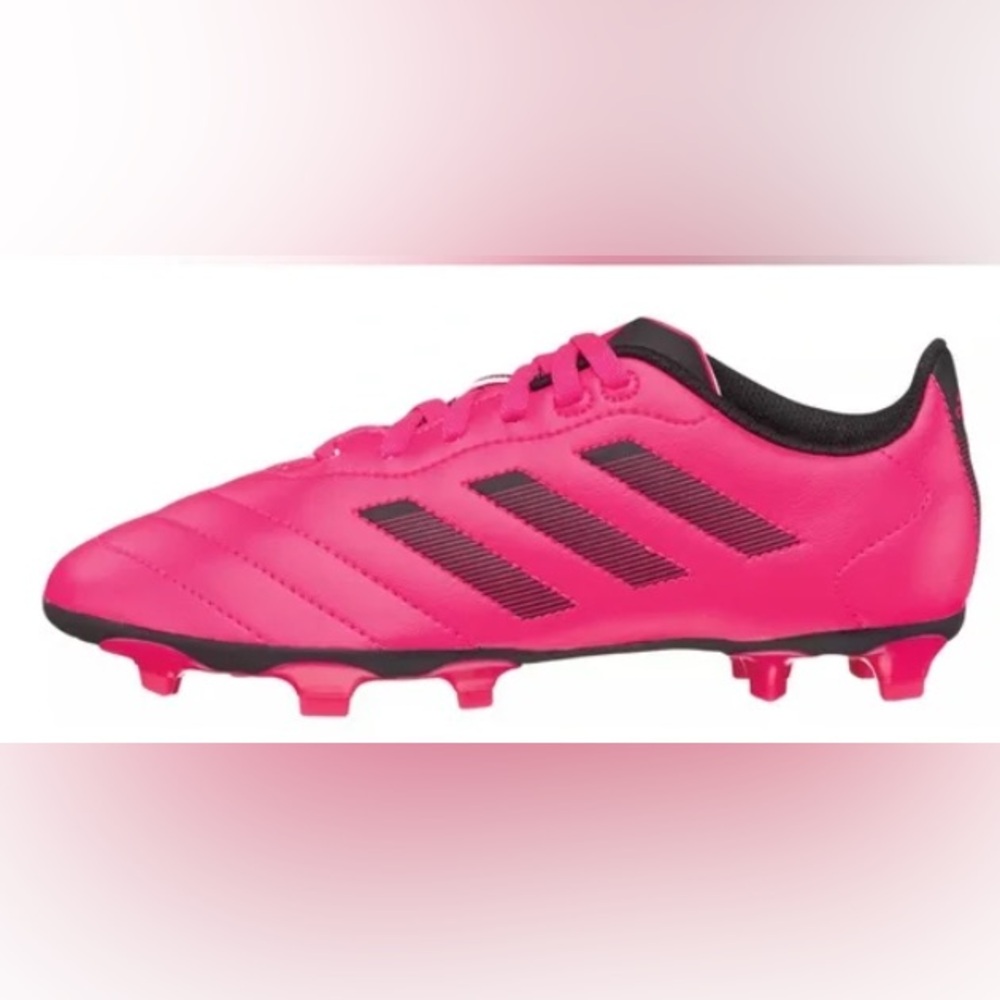 adidas Kids' Goletto VIII FG Soccer Cleats- 2 Pairs-Pink/Black-Size 3.5 and 4